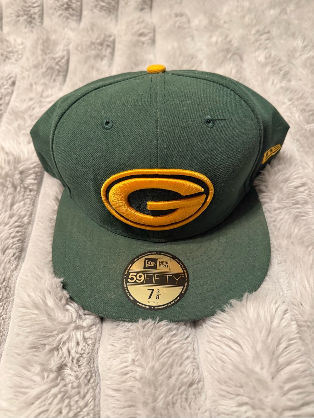 New Era Green & Gold 59FIFTY Fitted Cap with Embroidered G Logo